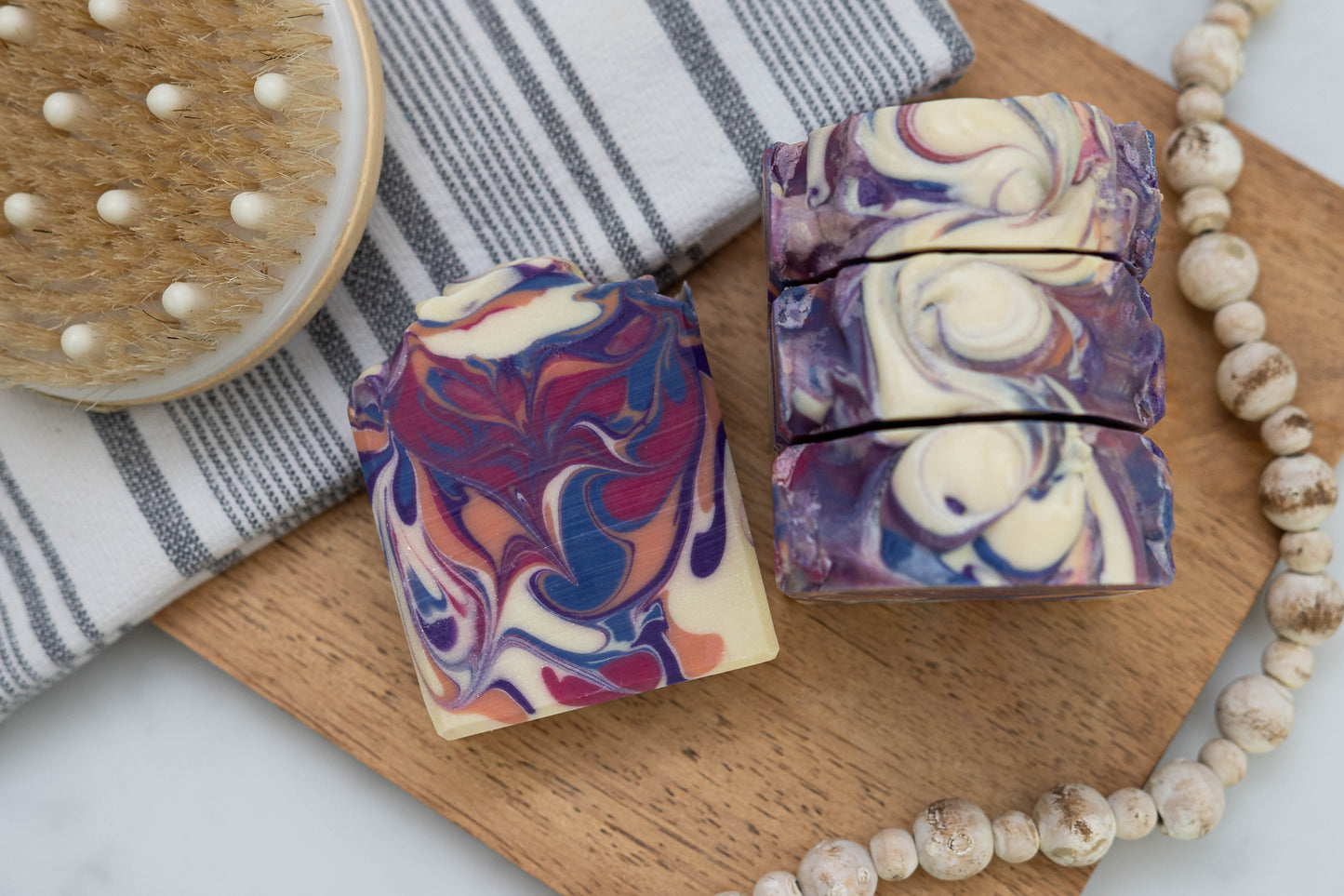 Black Violet & Saffron Artisan Soap