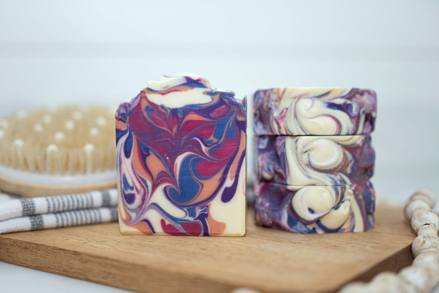 Black Violet & Saffron Artisan Soap