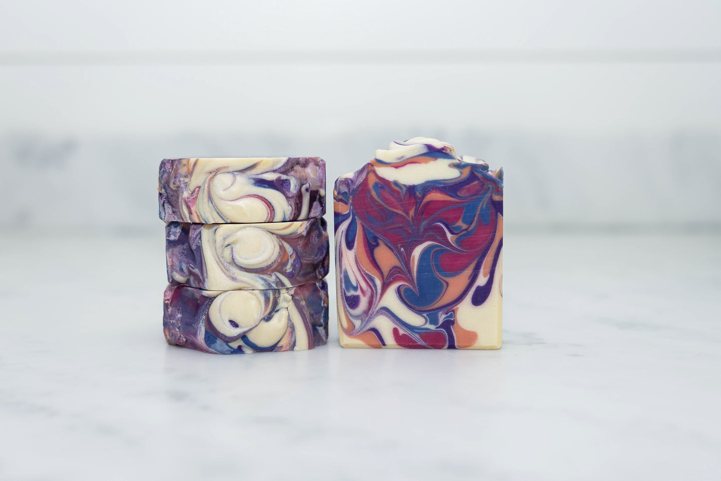 Black Violet & Saffron Artisan Soap