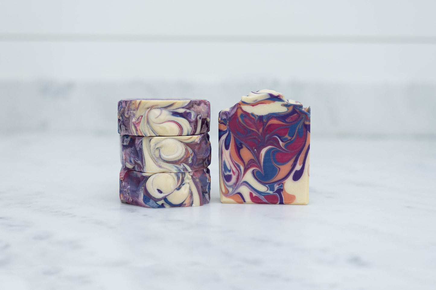 Black Violet & Saffron Artisan Soap