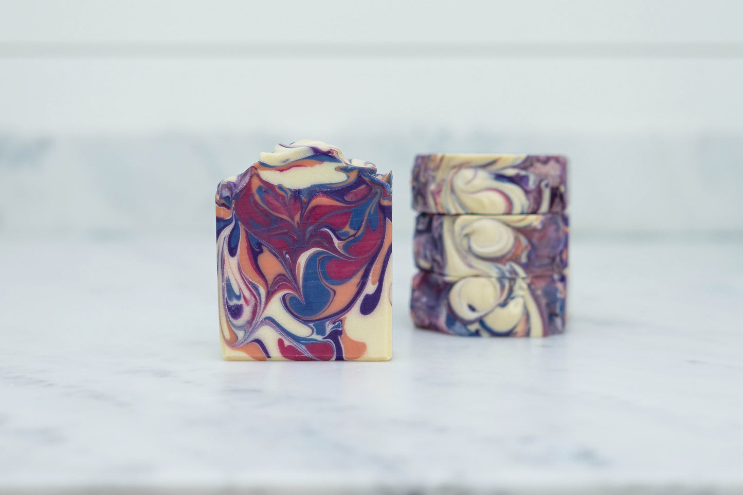 Black Violet & Saffron Artisan Soap