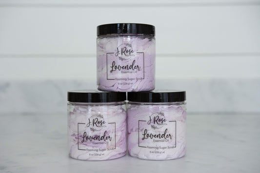 Lavender Essential Oil Foaming Sugar Scrub