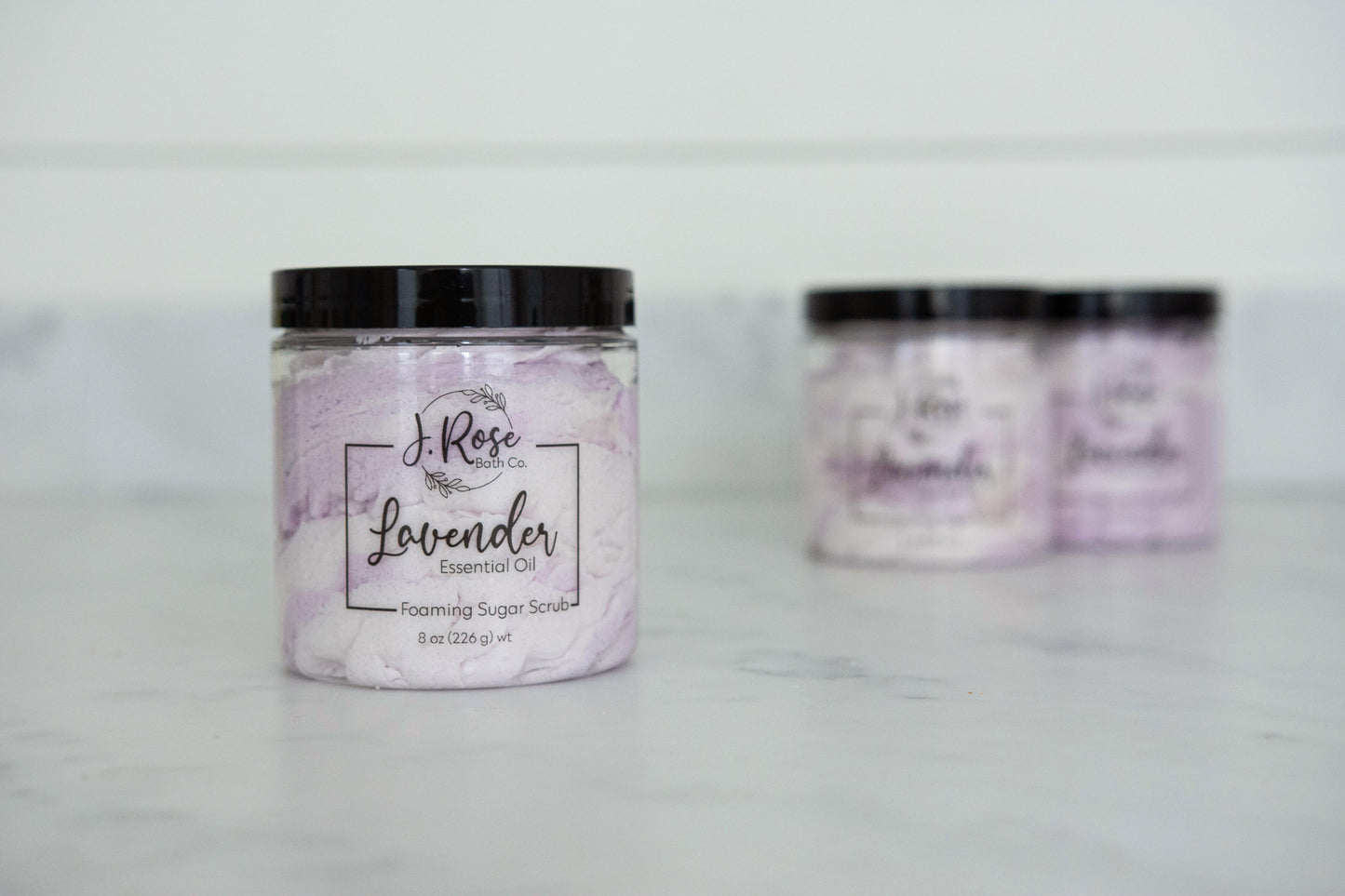 Lavender Essential Oil Foaming Sugar Scrub